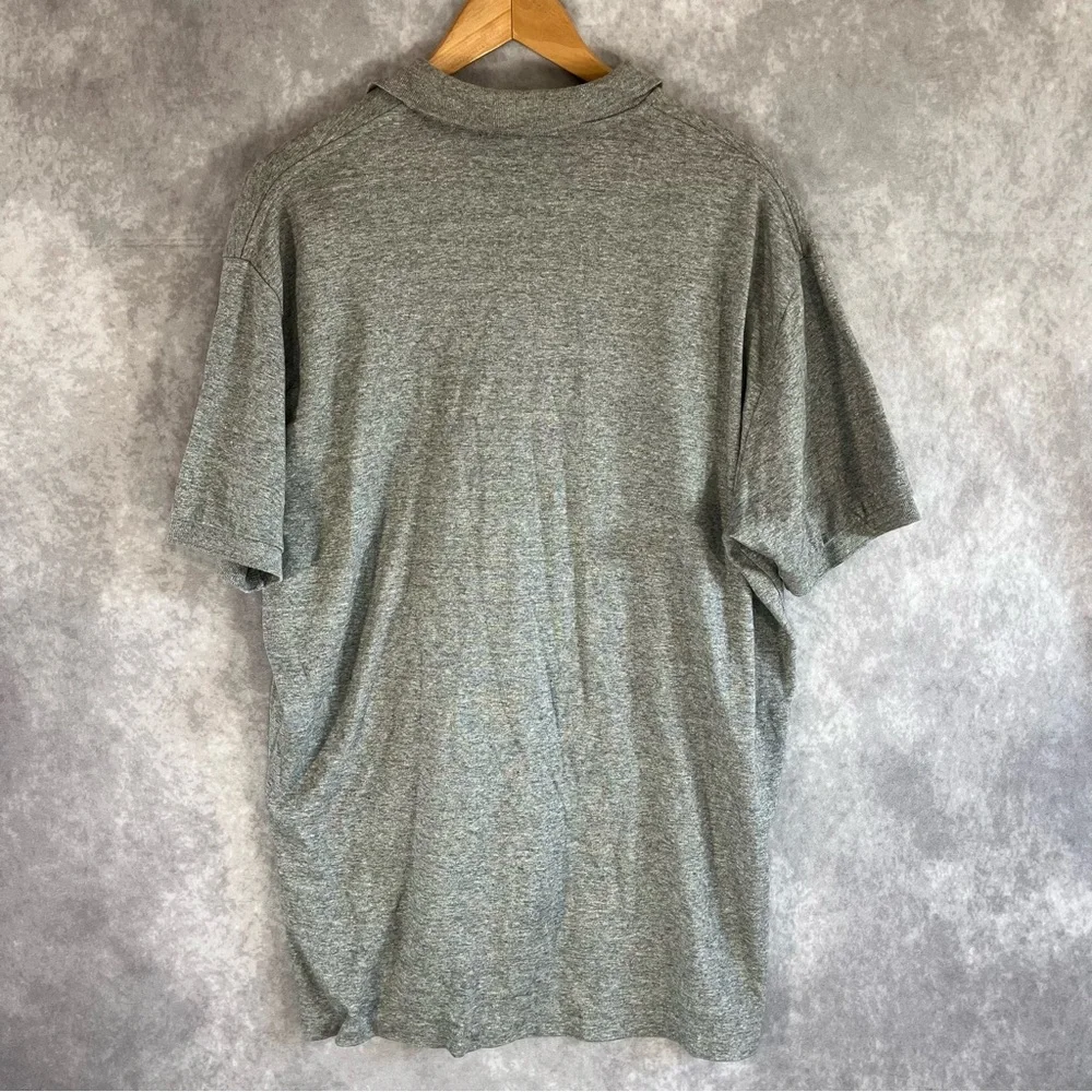 Polo‎ Ralph Lauren Shirt Mens Large L Gray Classic Fit Short Sleeve Golf Cotton